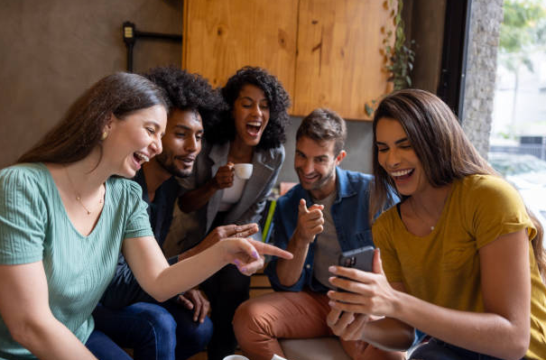 Group of friends playing Imposter